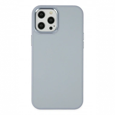 Apple iPhone 12 Pro Max Kılıf Asya Deri Silikon - Sierra Blue