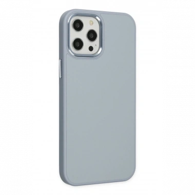 Apple iPhone 12 Pro Max Kılıf Asya Deri Silikon - Sierra Blue