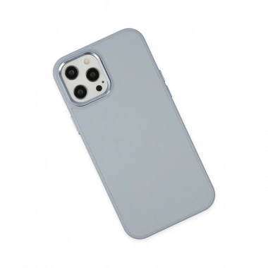 Apple iPhone 12 Pro Max Kılıf Asya Deri Silikon - Sierra Blue