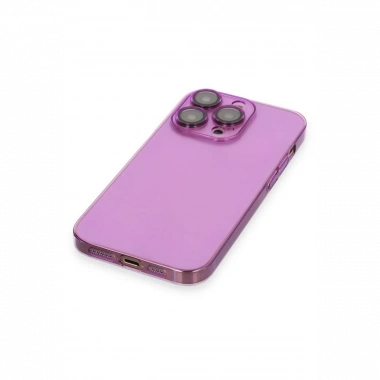 Apple iPhone 13 Pro Kılıf Armada Lensli Kapak - Mor