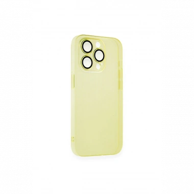 Apple iPhone 13 Pro Kılıf Armada Lensli Kapak - Sarı