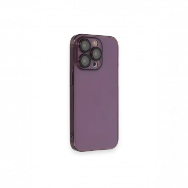Apple iPhone 13 Pro Max Kılıf Armada Lensli Kapak - Derin Mor