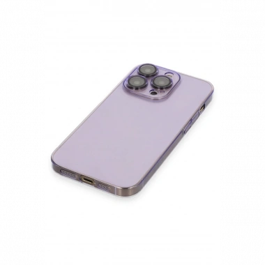 Apple iPhone 13 Pro Max Kılıf Armada Lensli Kapak - Lila