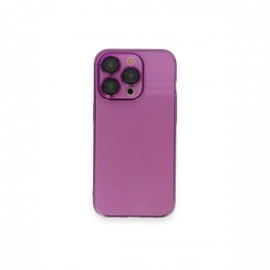 Apple iPhone 13 Pro Max Kılıf Armada Lensli Kapak - Mor