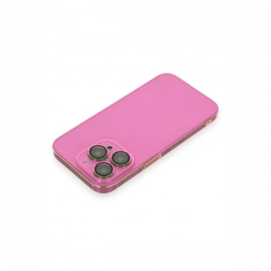 Apple iPhone 13 Pro Max Kılıf Armada Lensli Kapak - Pembe