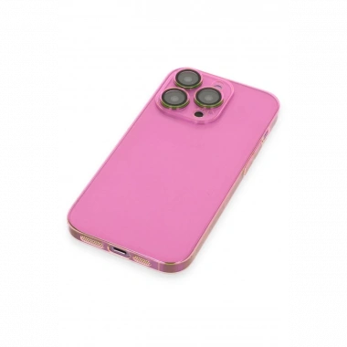 Apple iPhone 14 Pro Kılıf Armada Lensli Kapak - Pembe