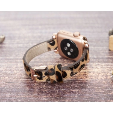 Apple Watch Uyumlu Deri Kordon 38-40-41mm Ferro LEO1N
