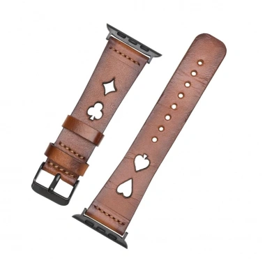 Apple Watch Uyumlu Deri Kordon 42-44-45mm Avesta RST2EF