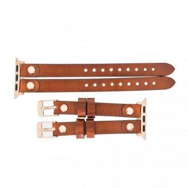 Apple Watch Uyumlu Deri Kordon Ely Double Tour RST2EF