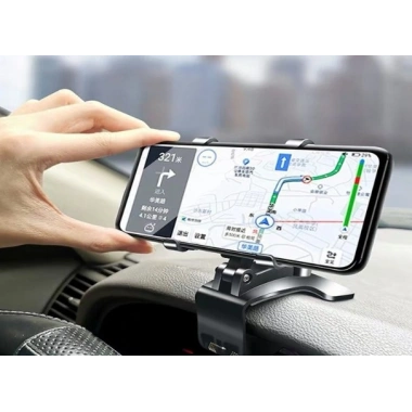 Araba Gösterge Üstüne Takılan 360 Oynar Başlıklı Telefon Tutucu (5468)