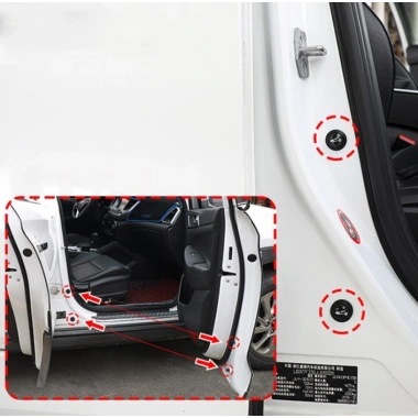 Araba Kapı Ses ve Darbe Emici Pad 10 Adet Siyah (5468)