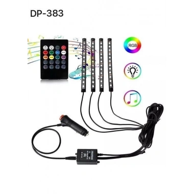 Araç İçi Ayak Altı Ses Duyarlı Şerit Led 4lü Set