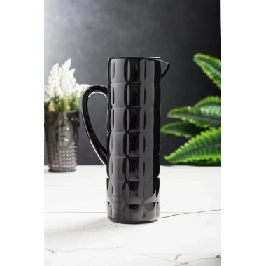 Arkilik Allegra 1,5 Lt Siyah Sürahi (Buzdolabı Kapak Rafına Sığar)