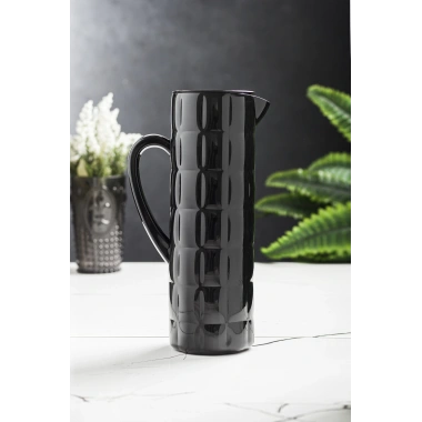 Arkilik Allegra 1,5 Lt Siyah Sürahi (Buzdolabı Kapak Rafına Sığar)