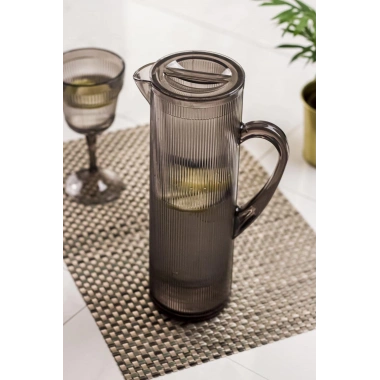 Arkilik Barok 1,5 Lt Füme Sürahi (Buzdolabı Kapak Rafına Sığar)