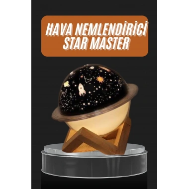 Aromaterapi Hava Nemlendirici Gece Lambası Uzay Model Satürn Oda Kokusu