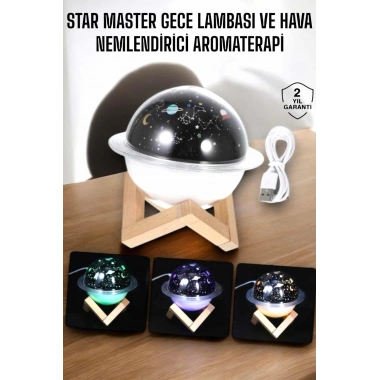 Aromaterapi Hava Nemlendirici Masa ve Gece Lambası