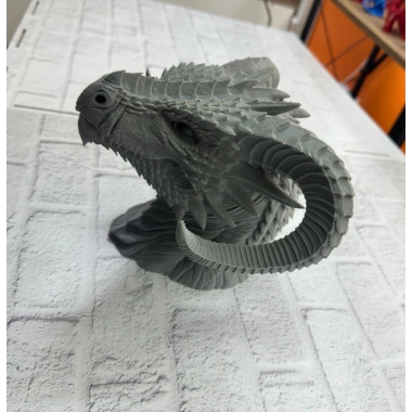 Asılabilir / Masaüstü Ejderha Modeli 3D Dekoratif Heykel 22x17 cm