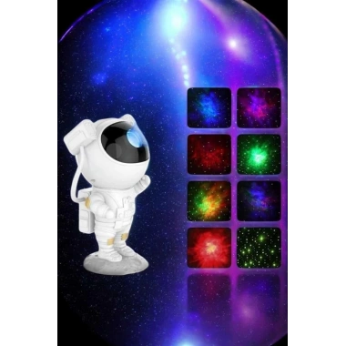 Astronot Bluetooth Hoparlör Gökyüzü Projektör Gece Lambası