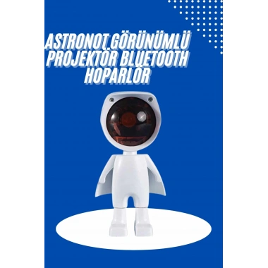 Astronot Işık Projektörü Gökkuşağı Projeksiyon Gece Lambası Hediyelik