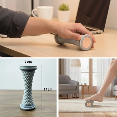 Ayak, El ve Bilekler İçin Yuvarlamalı Masaj Aleti – Manuel Refleksoloji ve Kas Rahatlatıcı Masaj Aparatı (5468)