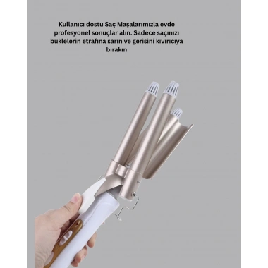 Ayarlanabilir Isılı Bukle Saç Maşası