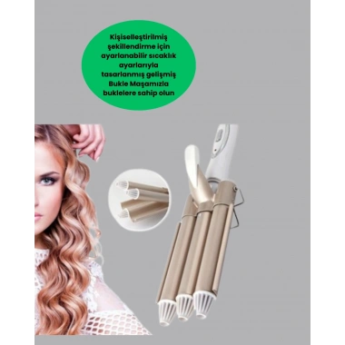 Ayarlanabilir Isılı Bukle Saç Maşası