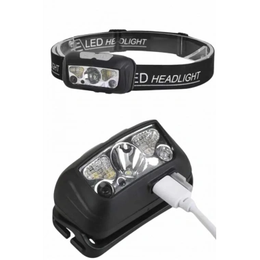 Ayarlanabilir Kafa Lambası Type-C Şarjlı Kompakt Kamp Lambası