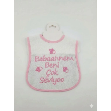 Babannem Beni Çok Seviyoo Yazılı Bebek Önlük