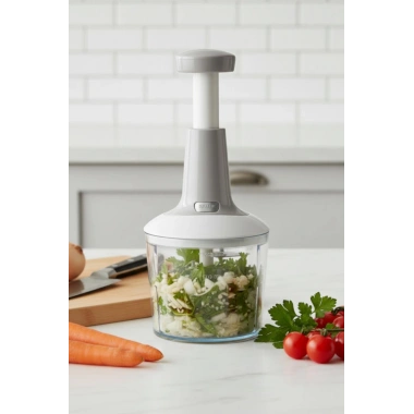 Basmali El Rondosu Sebze Meyve Doğrayıcı 1 Lt 2 Parça