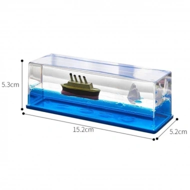 Batmayan Gemi Hediyelik Dekoratif Ev ve Ofis Hediyesi Özel Aşk Gemisi (5468)