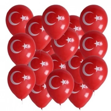 BAYRAKLI BALON 12İNC 100 PARÇA (5468)