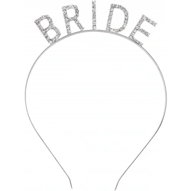 Bekarlığa Veda Bride Tacı Gümüş Renk