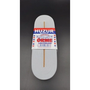 BEYAZ - 2.5CM PAÇA LASTİK GENİŞ 10MT. (5468)