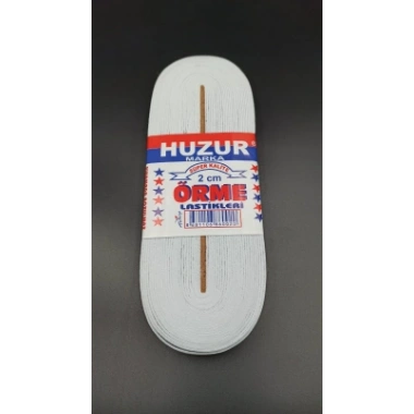 BEYAZ - 2CM PAÇA LASTİK YASSI GENİŞ 10MT (5468)