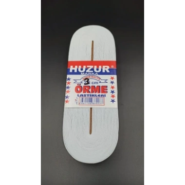 BEYAZ - 3CM PAÇA LASTİK YASSI GENİŞ 10MT. (5468)