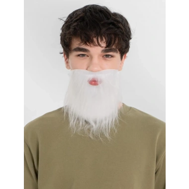 Beyaz Kırçıllı Takma Sakal Çocuk Yetişkin