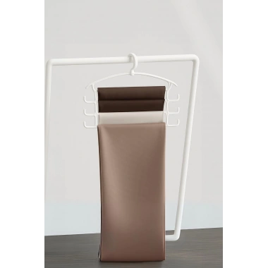 Beyaz Pantolon Askısı & Dolap Düzenleyici Askı