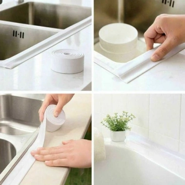 BEYAZ Su Sızdırmaz Lavabo Kenar Bandı (3.2m) (5468)