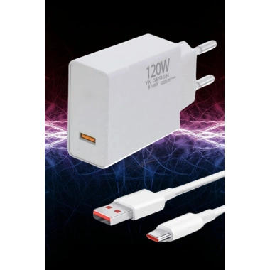 BiiShe® 120W USB Hızlı Type C Uçlu Kablolu Şarj Aleti