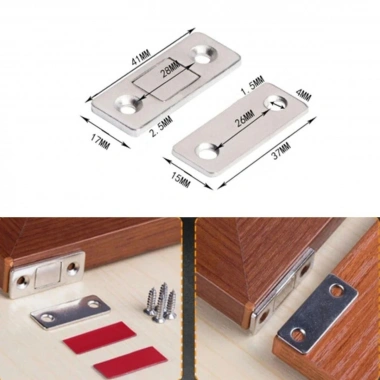 BiiShe® 2 Çift Çok Amaçlı Kapı Kapak Dolap Çekmece Mobilya Durdurucu Kapatıcı Mıknatıslar