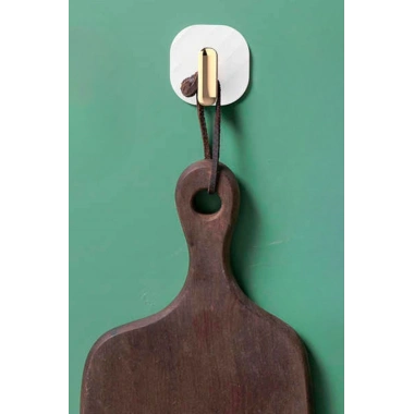 BiiShe® 2li Yapışkanlı Retro Askılık Dolap Kapak Kulpu Beyaz