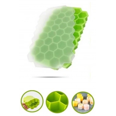 BiiShe® 37 Bölmeli Slikon Petek Şeklinde Buz Kalıbı