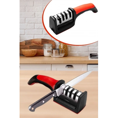 BiiShe®  4 Aşamaları Kaymaz Taban Hızlı Bıçak Makas Bileme Aracı