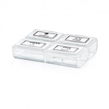 BiiShe® 4 Öğün Günlük Hap İlaç Saklama Taşıma Kutusu İlaç Hatırlatıcı