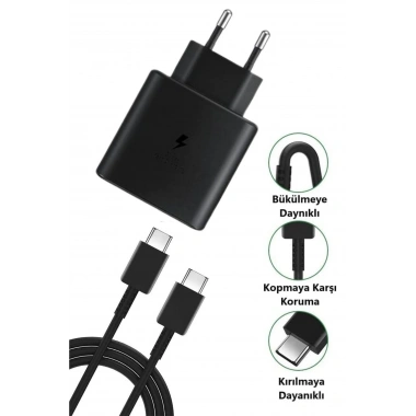 BiiShe® 65W Hızlı Şarj Edebilen TYPE C uçlu Şarj Aleti