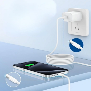 BiiShe® Apple 15/15 Pro Type-C to Type-C Hasır Örgü Hızlı Şarj Kablosu (1m)