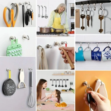 BiiShe® Güçlü Manyetik Mutfak,Banyolar İçin Çok Amaçlı 2li Magnet Askı