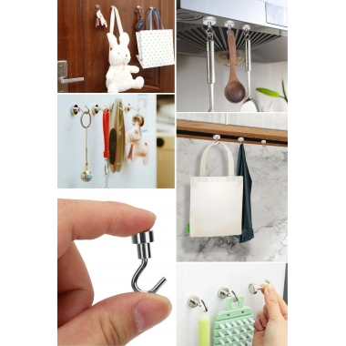 BiiShe® Güçlü Manyetik Mutfak,Banyolar İçin Çok Amaçlı 2li Magnet Askı
