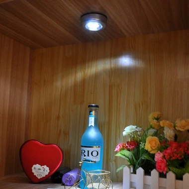 BiiShe® Kablosuz Spot Pilli Dokunmatik Led Lamba 3 Ledli Dolap Lambası